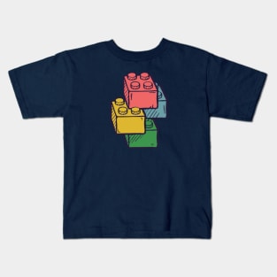 Stacked Toy Block Bricks Kids T-Shirt